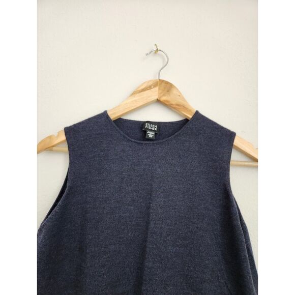 Eileen Fisher 100% Merino Wool Knit Tank Top | Size XS - Picture 2 of 8